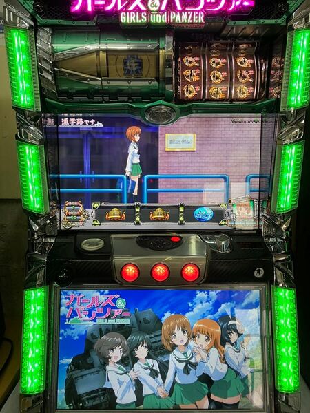 【送料込】ガールズ&パンツァー パチスロ実機 パチスロ 実機 スロット ドアキー 設定キー