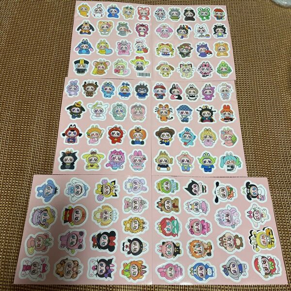 summer¥600-50セールLABUBUシール1パック(6枚:103枚入り) 美品早い者勝ち