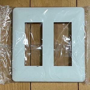 神保電器 2連用プレート、絶縁取付枠 10個セット