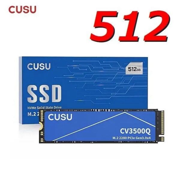 【SSD 512GB】CUSU CV3500Q M.2 NVMe PCIe3.0