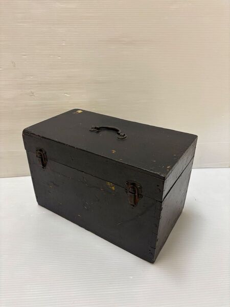 昭和レトロ ヴィンテージ道具箱 アンティーク小物入れ 古道具 木箱