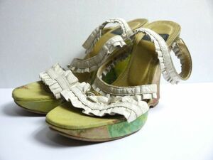  Himiko sandals S 22.5cm made in Japan u574-77