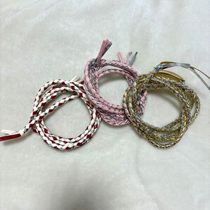 帯締め 革帯締め 3本セット 和装小物