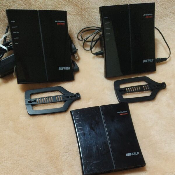 無線LANルーター WHR-G301N 2台+1台セット バッファロー Air Station BUFFALO Wi-Fiルーター