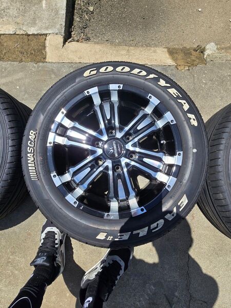 BADX ロクサーニ バトルシップII グッドイヤー EAGLE イーグル #1 NASCAR ホワイトレター 17インチ 4本