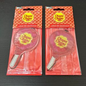 Chupa Chups Car Air Freshener 車用芳香剤 ストロベリーの香り 2個セット エアーフレッシュナー 3g
