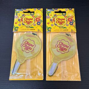 Chupa Chups Car Air Freshener LEMON 車用芳香剤 レモンの香り 2個セット エアーフレッシュナー