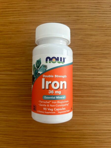 未開封 NOW Foods ナウフーズ 鉄 36mg 90粒