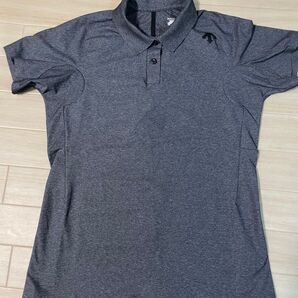 DESCENTE GOLF デサントゴルフ レディース ゴルフウェア 半袖ポロシャツ グレー L