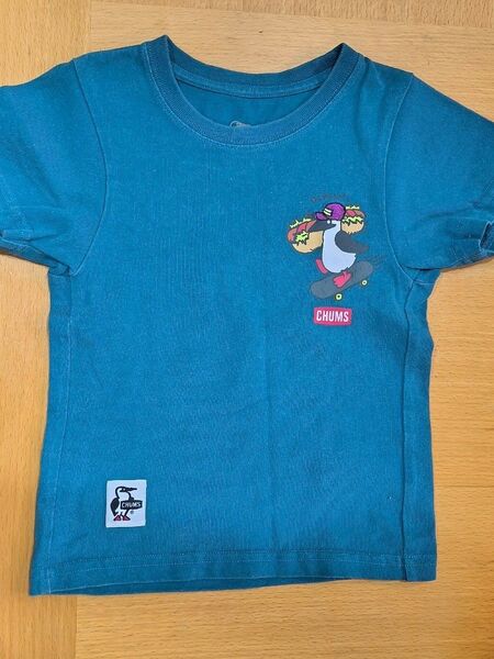 CHUMS キッズ Tシャツ カットソー 100 グリーン