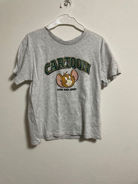 Tシャツ トムとジェリー グレー