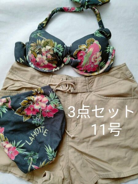 水着セット ビキニ 花柄 ショートパンツ