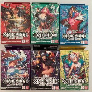 ワンピースカードゲーム スタートデッキ ルフィ シャンクス バギー ティーチ ボニー ヤマト 6種セット