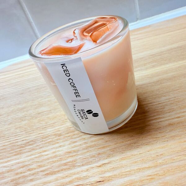☆カフェラテキャンドル アロマキャンドル ハンドメイド アイスコーヒー風 カフェラテ風