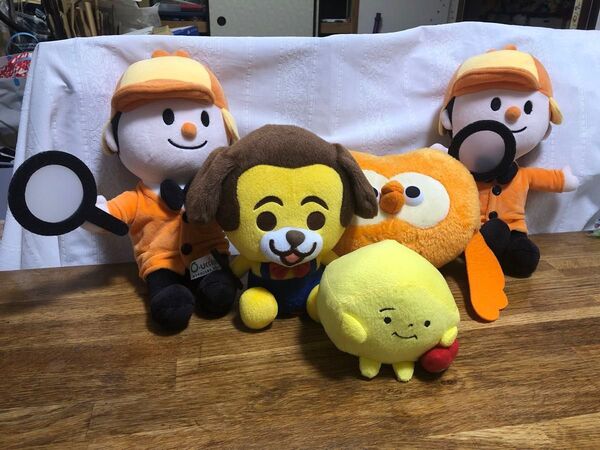 不動産系マスコットキャラクターぬいぐるみ5点セット ホームズくん オウチーノ ゲーテくん いえらぶ LIXIL地元シルシルさん
