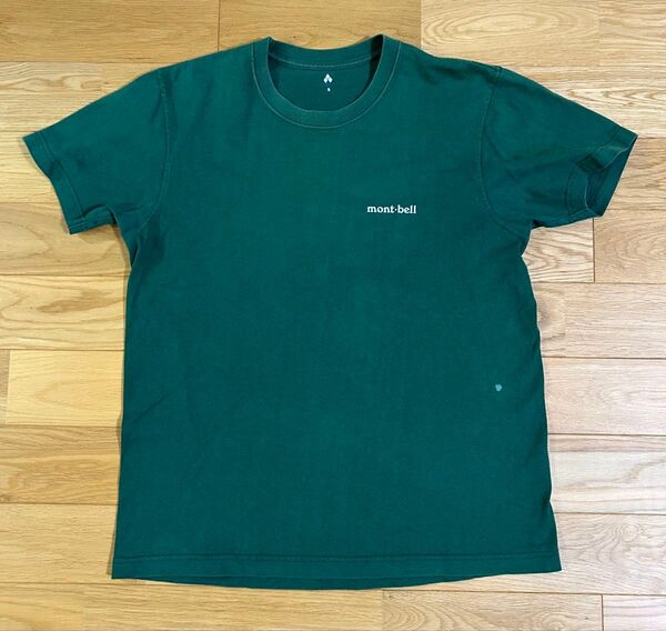 mont-bell Tシャツ グリーン Sサイズ 中古品