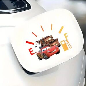カーズ 給油口 ステッカー マックイーン メーター シール 防水