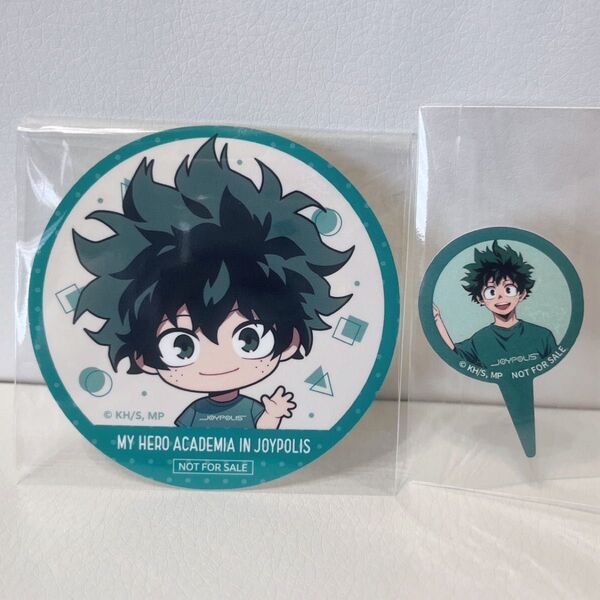 僕のヒーローアカデミア ヒロアカ ジョイポリス コラボ ノベルティ トレーディングステッカー 緑谷出久 デク 1枚