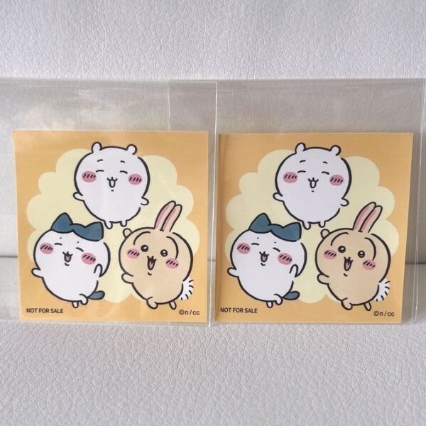 ちいかわ ポップアップ ショップ ノベルティ ステッカー ちいかわ ハチワレ うさぎ 2枚