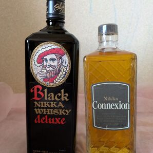 古酒 ニッカウヰスキー 2本セット ブラックニッカウイスキーデラックス、コネクション