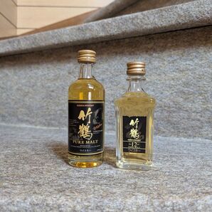 古酒 ニッカウヰスキー 竹鶴 ミニボトル 2本セット
