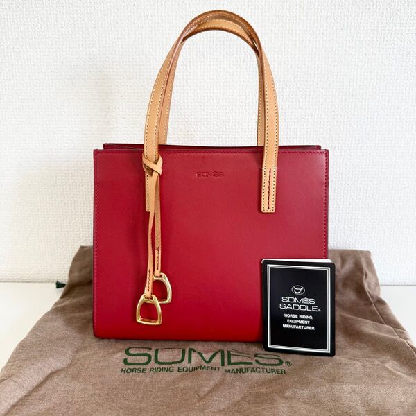 ソメスサドル Somes saddle ミニトートバッグ レッド 赤