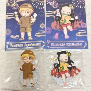 鬼滅の刃 我妻善逸 竈門禰豆子 花火大会 アクリルスタンド ポストカード