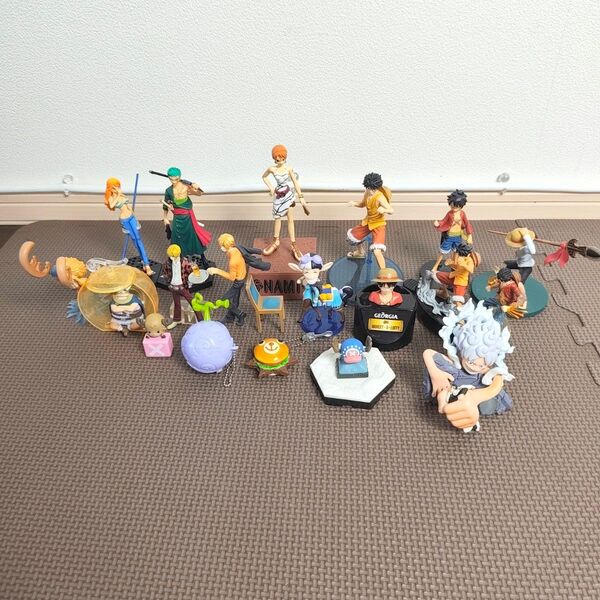 ONEPIECE ワンピース フィギュア プライズ ルフィ ゾロ ナミ サンジ チョッパー ワーコレ キーホルダー 悪魔の実