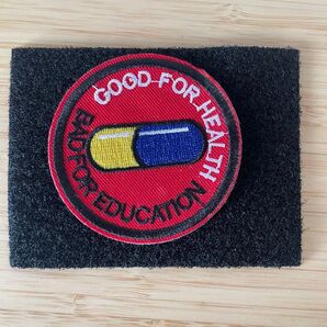ワッペン AKIRA GOOD FOR HEALTH BAD FOR EDUCATION パッチ 刺繍