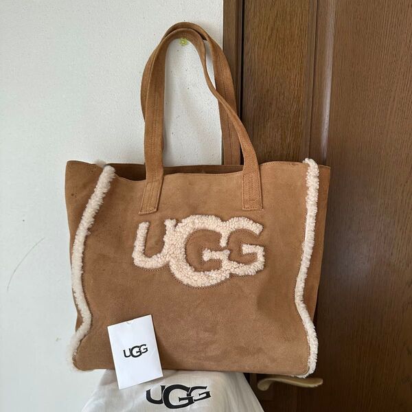 UGG ムートン ショルダー トートバッグ レザー 肩掛け
