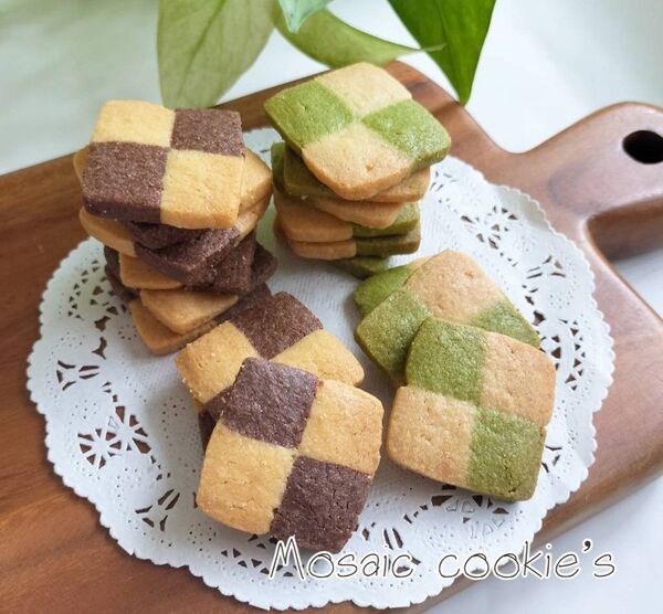 手作りお菓子、手作りクッキー、モザイククッキー