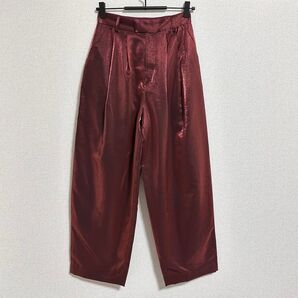 新品 SLY シャイニー ワイド スラックス