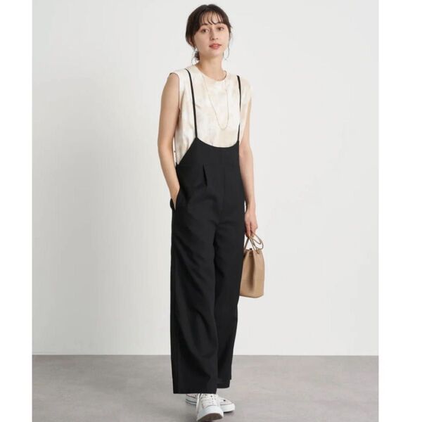 新品 タグ付 未使用 earth music&ecology サロペット リネン