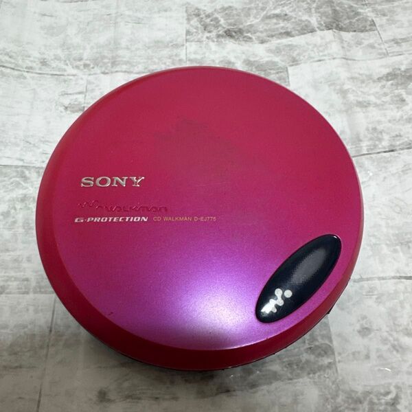 SONY ポータブルCDプレーヤー D-EJ725 ピンク ジャンク品
