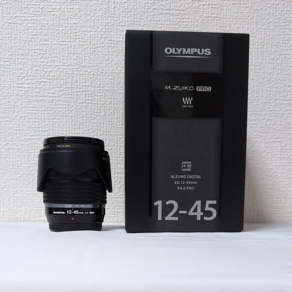 保証期間内 フィルター付き OLYMPUS M.ZUIKO 12-45mm F4.0 PRO レンズ