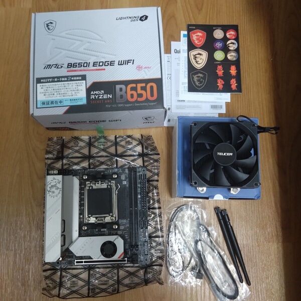 MSI MPG B650I Edge WiFi Gaming Motherboard + cpuクーラー