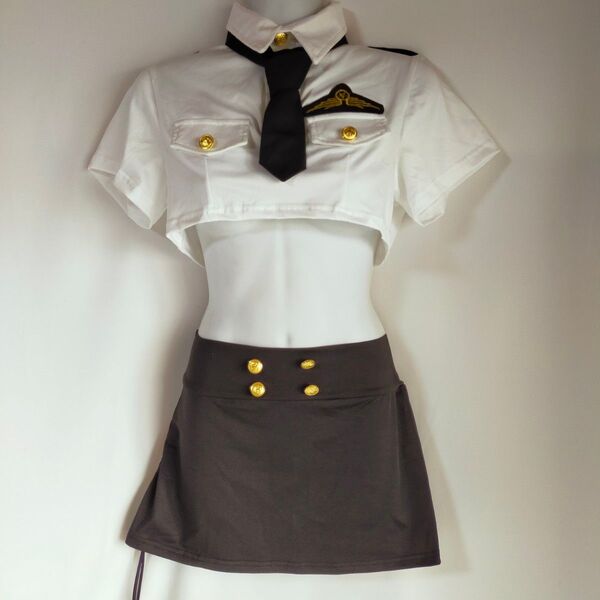 ミニスカポリス 警察官コスプレ 上下セット コスプレ衣装