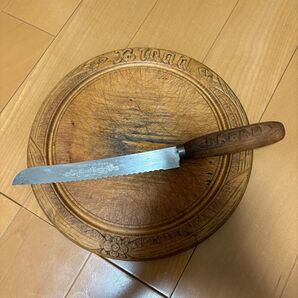 イギリスアンティーク ブレッドボード ナイフセット