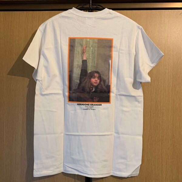 送料無料◆ハーマイオニーグレンジャー 半袖Tシャツ◆ハリーポッター メンズ レディース兼用 F白ホワイト プリントTシャツ 未使用