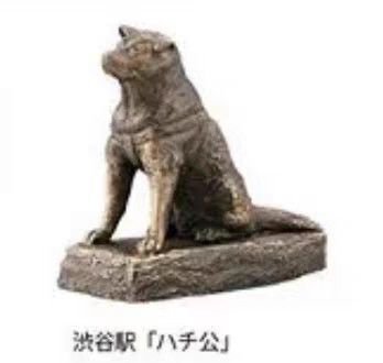海洋堂 山手線さんぽ 渋谷駅 ハチ公像 銅像 Hachi 秋田犬 フィギュア東京みやげ カプセル ガチャ ミニチュア