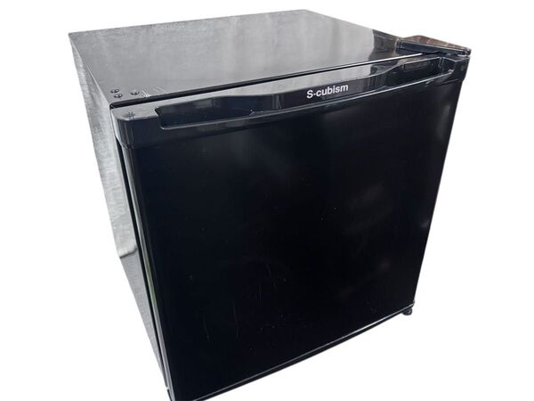 【中古】S-cubism WR-1046-BK 冷蔵庫 1ドア ブラック46L