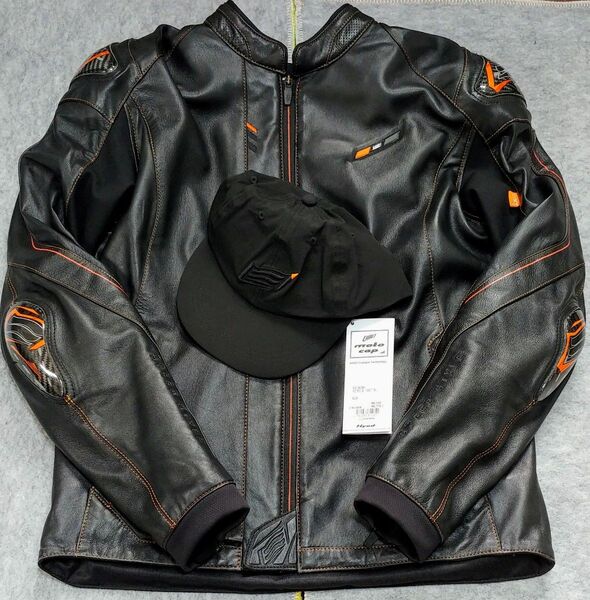 【レザージャケット|美品】HYOD HSL201SPD ST-X LEATHER ADROA D3O LLサイズ + 新品キャップ