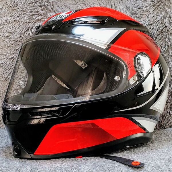 【2021年製|美品】AGV K6 Mサイズ アジアンフィット|軽量フルフェイスヘルメット|カーボンアラミドシェル採用モデル