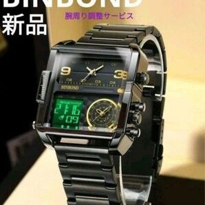 特価中★■ 新品 BIDEND メンズ 腕時計 デジアナ トリプル
