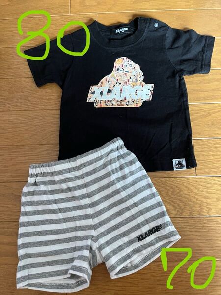 XLARGE キッズ セットアップ Tシャツ ハーフパンツ