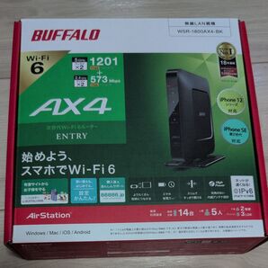BUFFALO 無線LANルーター AirStation ブラック WSR-1800AX4-BK(中古品)