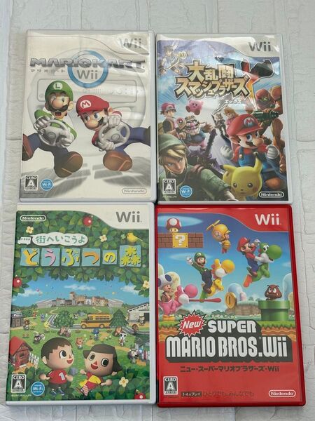大乱闘スマッシュブラザーズX マリオカート ニュースーパーマリオブラザーズ 街へいこうよ どうぶつの森 Wii ソフト スマブラx