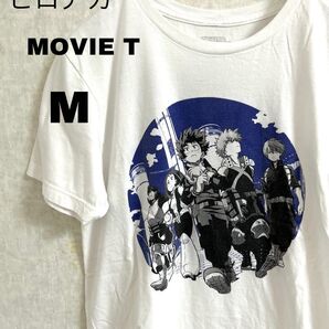 古着 僕のヒーローアカデミア 半袖Tシャツ M 白 ムービーT アニメT 春夏