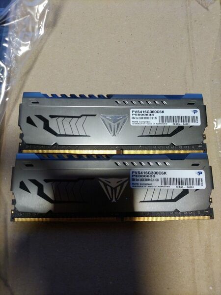 ジャンク DDR4 Patriot PVS416G300C6K 8GB×2 16GB