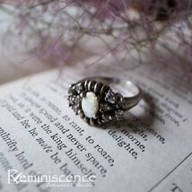 【希望の石】ヴィンテージ イギリス シルバー リング 銀 指輪 オパール ◆◆Vintage Sterling Silver Opeal Ring◆_画像1